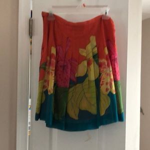 Hawaiian style pleaded skirt